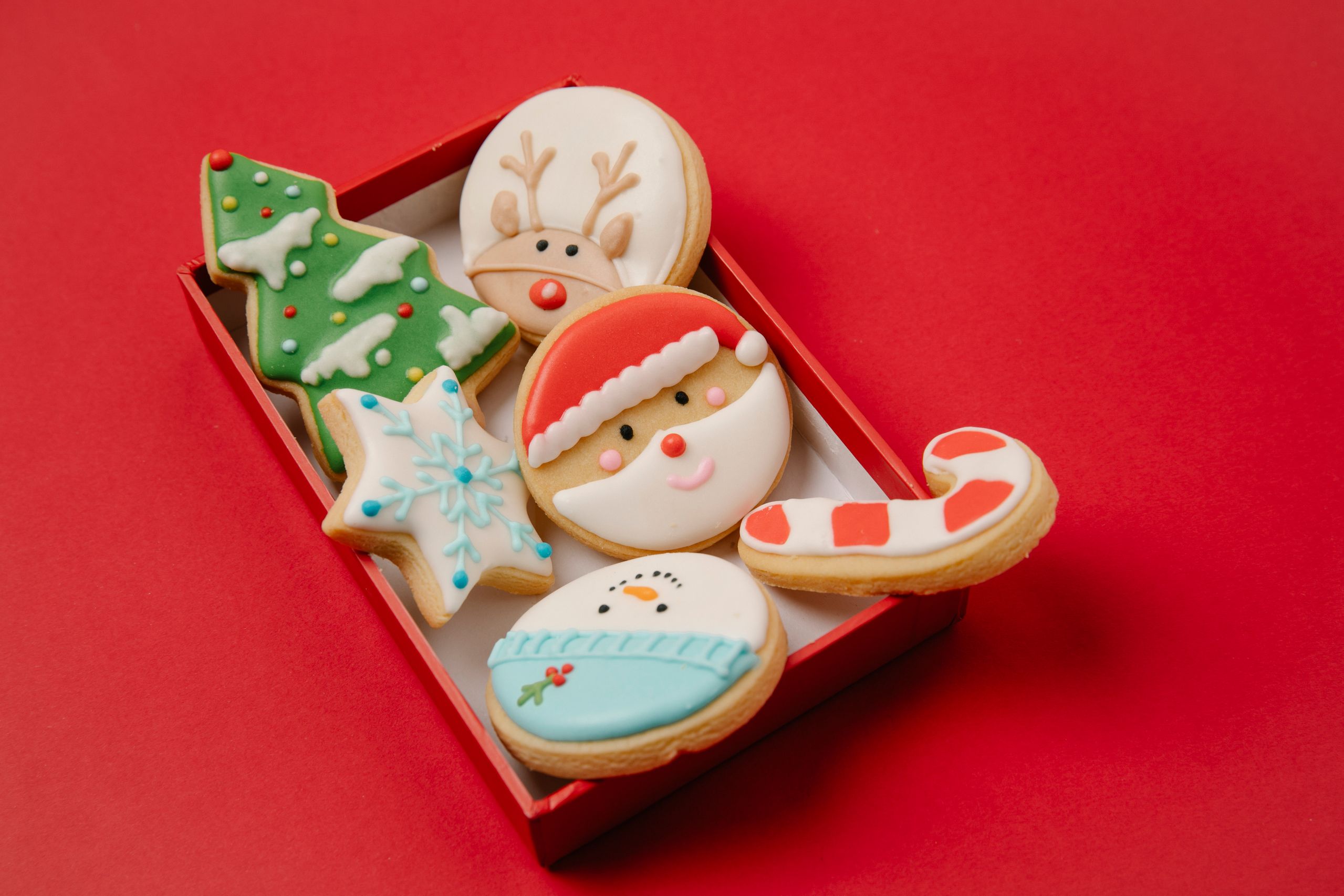Box of chocolate cookies